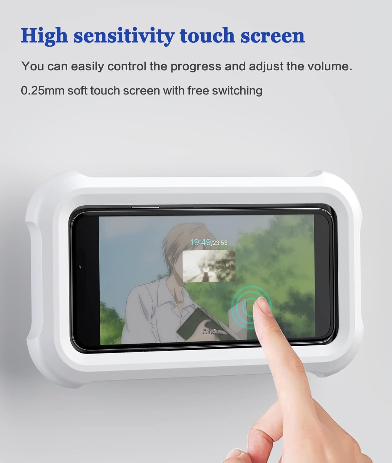 360° Waterproof Shower Phone Holder – Hands-Free Wall Mount