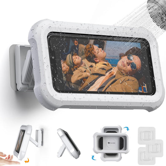 360° Waterproof Shower Phone Holder – Hands-Free Wall Mount