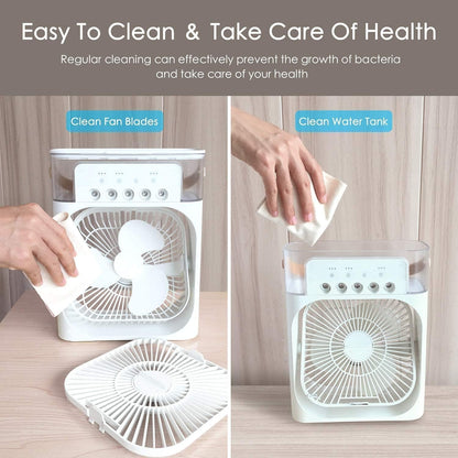 Portable Air Cooler Fan with Water Tank & USB Power