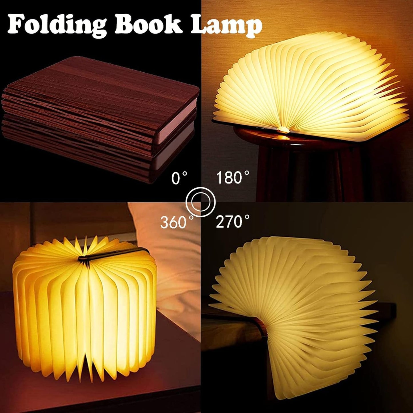 Gluome Foldable LED Book Lamp