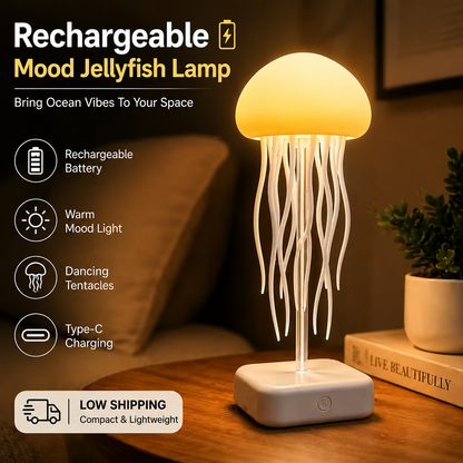 Gluome Rechargeable Jellyfish Night Light