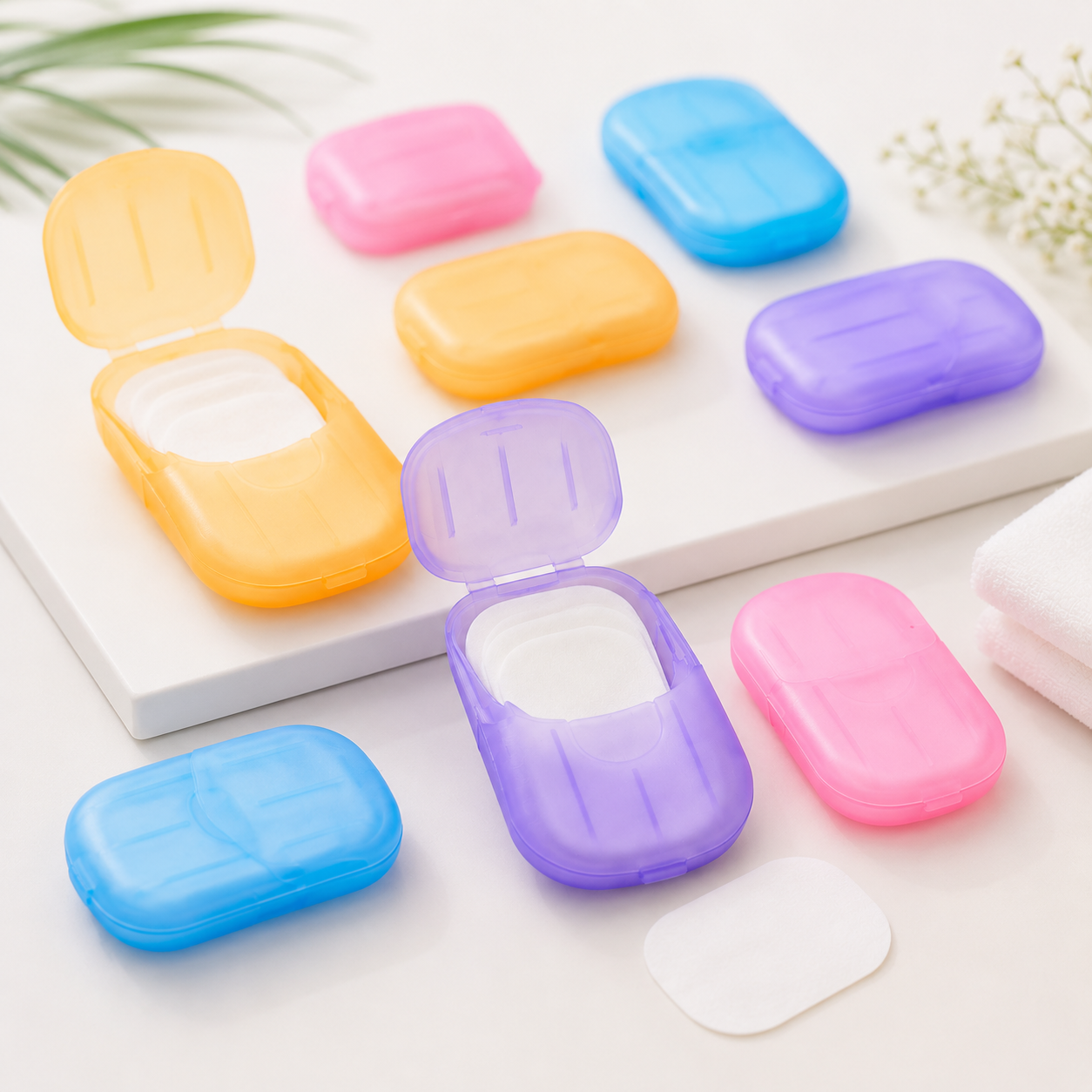 Portable Travel Paper Soap Sheets (Pack of 2 | 20 Sheets)