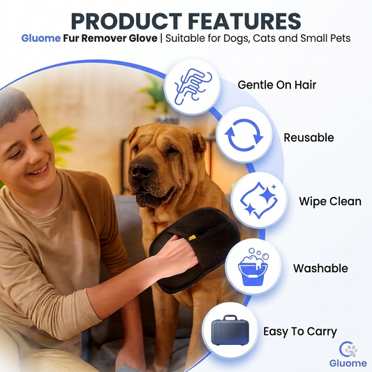 Gluome Premium Pet Hair Removal Glove