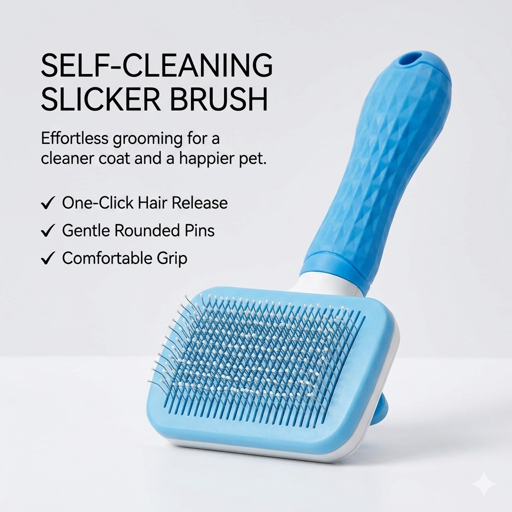 Gluome Pet Comb Slicker Brushes for Pet Grooming