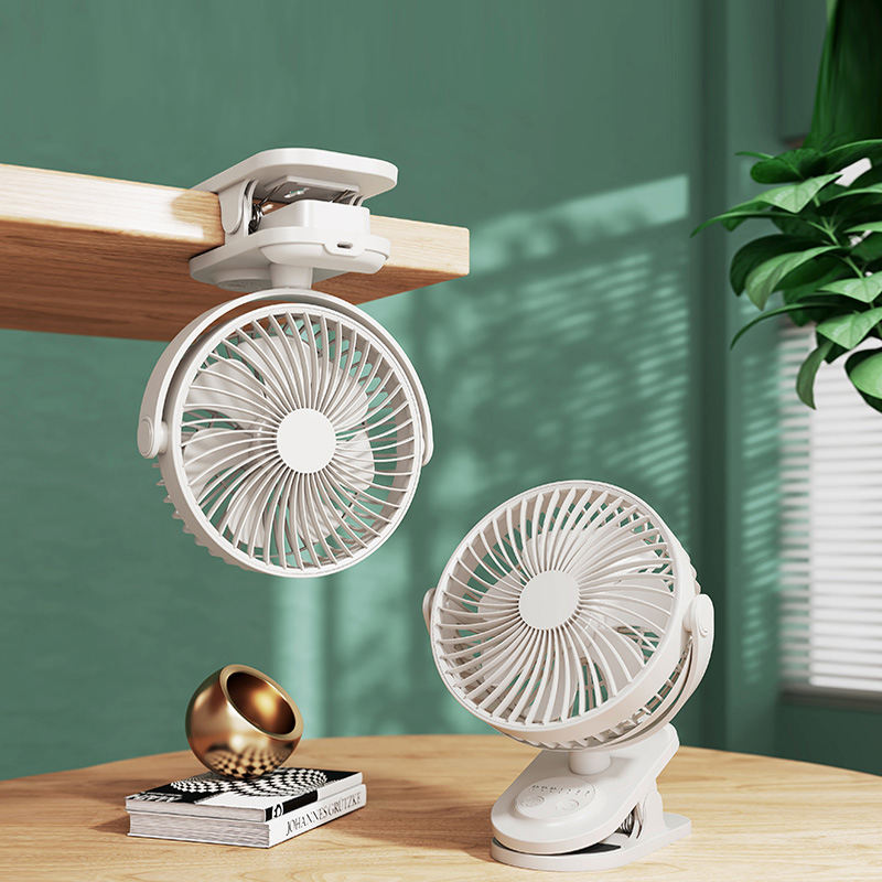 Gluome 360° Rechargeable Clamp Fan