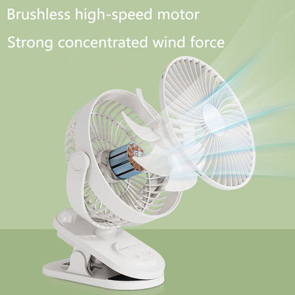 Gluome 360° Rechargeable Clamp Fan